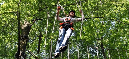ropes course, obstacle course